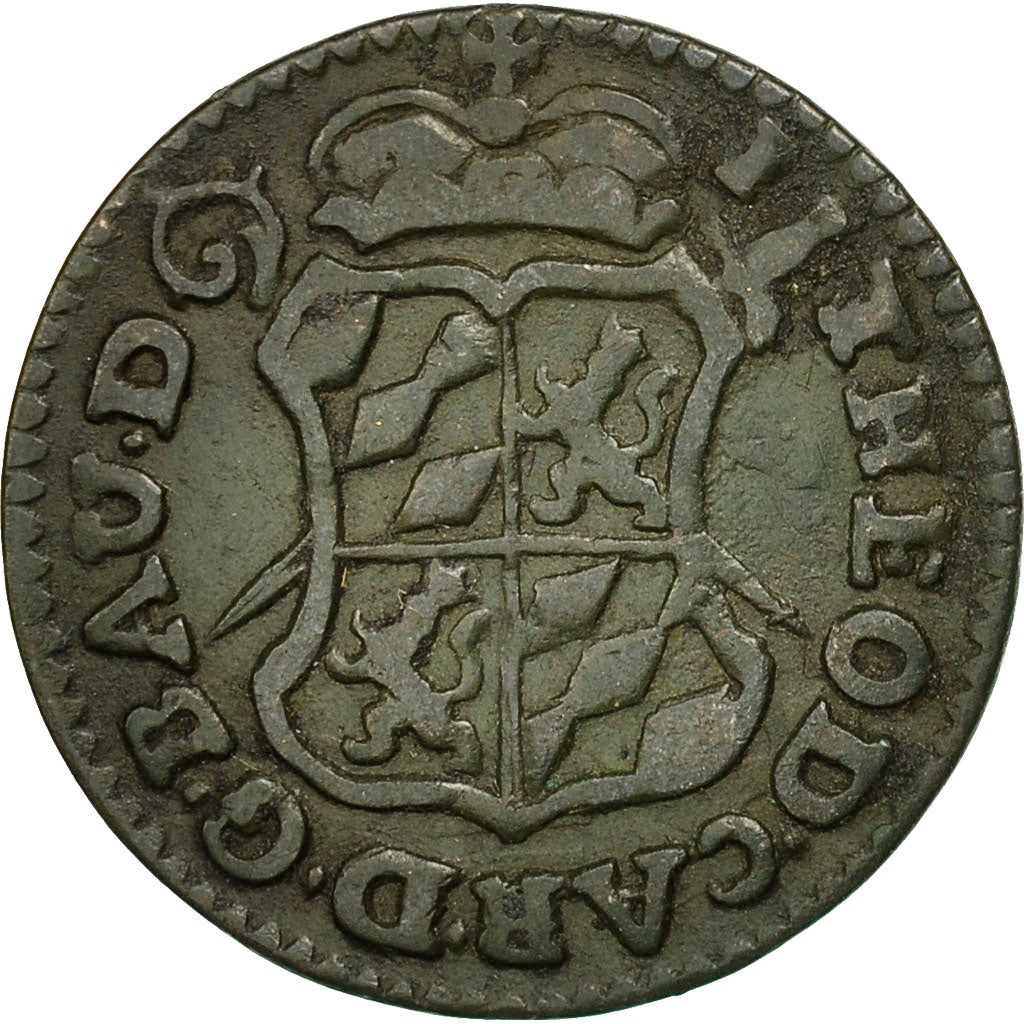 Moneta, LIEGE, John Theodore, Liard, 1750, Liege, BB, Rame, KM:155
