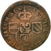 Monnaie, Pays-Bas espagnols, Flandre, Liard, 12 Mites, 1698, TB+, Cuivre