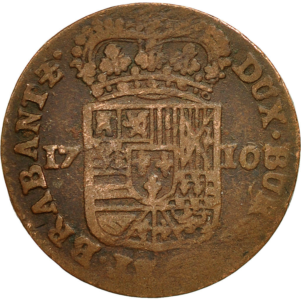 Münze, Spanische Niederlande, NAMUR, Philip V of Spain, Liard, 1710, Namur, S+