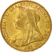 Moneta, Australia, Victoria, Sovereign, 1899, Melbourne, BB, Oro, KM:13
