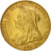 Coin, Australia, Victoria, Sovereign, 1900, Melbourne, EF(40-45), Gold, KM:13