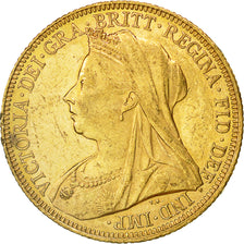 Coin, Australia, Victoria, Sovereign, 1901, Sydney, AU(50-53), Gold, KM:13