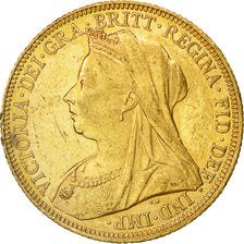 Monnaie, Australie, Victoria, Sovereign, 1901, Sydney, TTB+, Or, KM:13