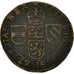 Spanish Netherlands, BRABANT, Liard, 12 Mites, 1643, Brussels, EF(40-45), Copper
