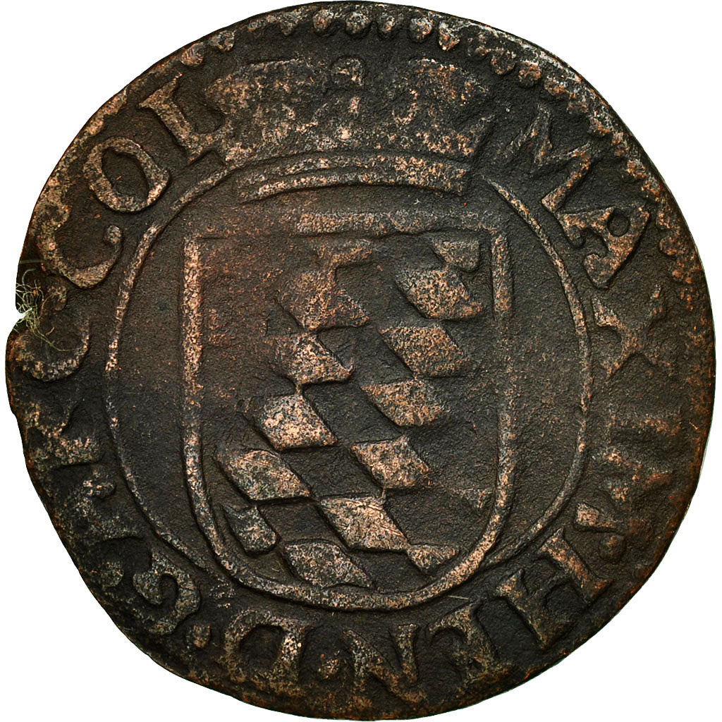 Monnaie, LIEGE, Maximilian Henry, Liard, Undated, Hasselt, TB, Cuivre, KM:72