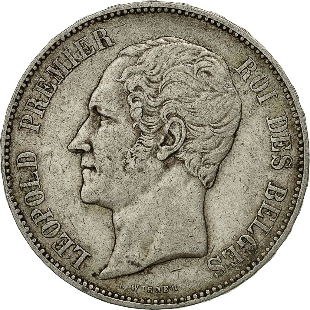 Coin, Belgium, Leopold I, 5 Francs, 5 Frank, 1853, EF(40-45), Silver, KM:17