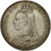Coin, Great Britain, Victoria, Crown, 1891, EF(40-45), Silver, KM:765