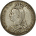Coin, Great Britain, Victoria, Crown, 1891, EF(40-45), Silver, KM:765