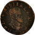 Paesi Bassi Spagnoli, Philip II, Double Courte, Uncertain Mint, MB, Rame