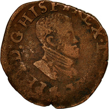 Coin, Spanish Netherlands, Philip II, Double Courte, Undated, Anvers, VF(20-25)