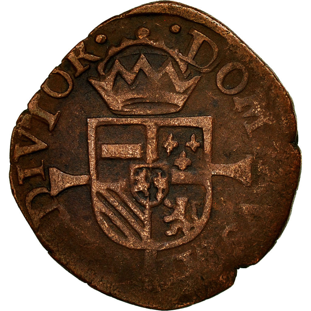 Coin, Spanish Netherlands, Philip II, Double Courte, Undated, Anvers, VF(20-25)