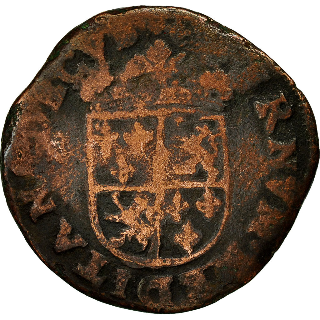 Coin, Belgium, Flanders, François d'Alençon, Liard, Oord, Undated, Bruges
