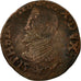 Monnaie, Pays-Bas espagnols, Philippe II, Gigot, 1596, Maastricht, TB, Cuivre
