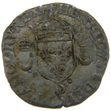 FRANCE, Douzain aux croissants, 1553, Lyons, VF(30-35), Silver, Ciani #1305,...