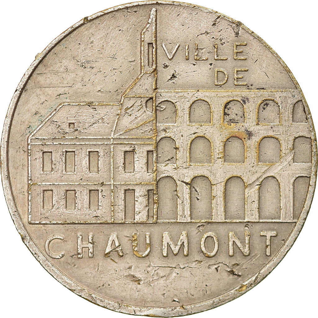 France, Medal, Ville de Chaumont, EF(40-45), Silvered bronze