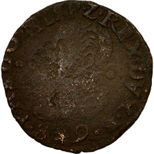 Paesi Bassi Spagnoli, Philip II, Gigot, 1589, Maastricht, B+, Rame, GH:233-2