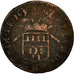 LIEGE, John Louis, Liard, 1691, Liege, VF(20-25), Copper, KM:97