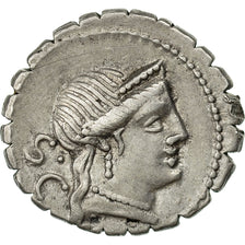 Coin, Naevia, Denarius Serratus, Rome, AU(50-53), Silver, Crawford:382/1b