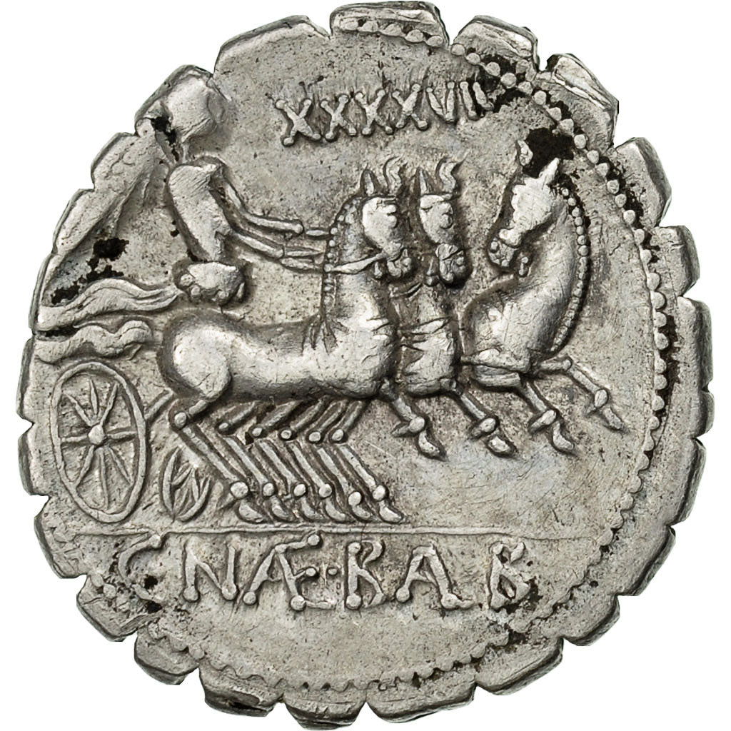 Coin, Naevia, Denarius Serratus, Rome, AU(50-53), Silver, Crawford:382/1b