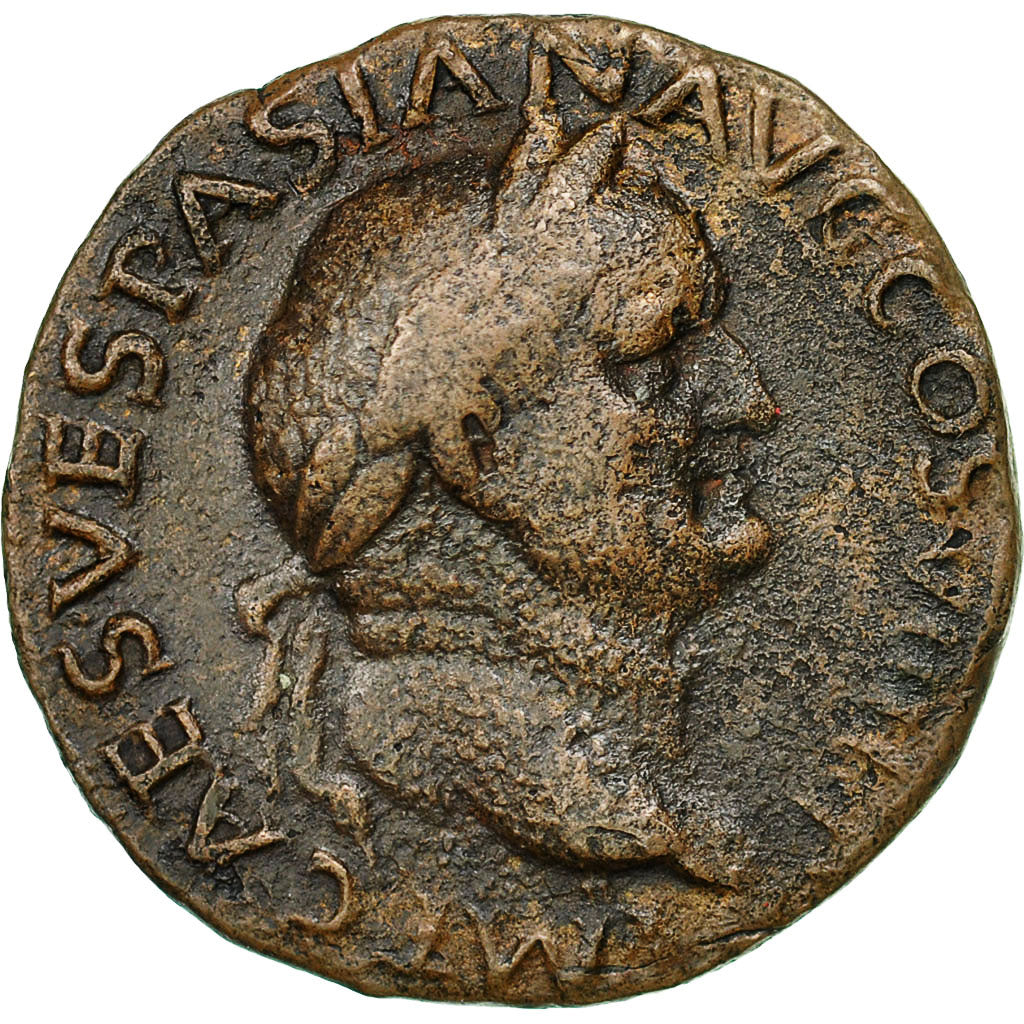 Vespasian, As, Lyons, EF(40-45), Bronze, RIC:1237