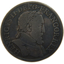 FRANCE, Teston, 1554, Paris, VF(20-25), Silver, Ciani #1285, 9.10