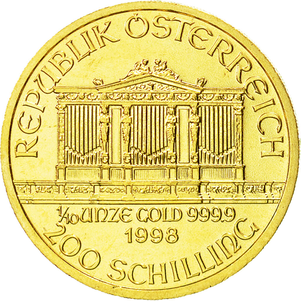 Coin, Austria, 200 Schilling, 1998, MS(65-70), Gold, KM:3004