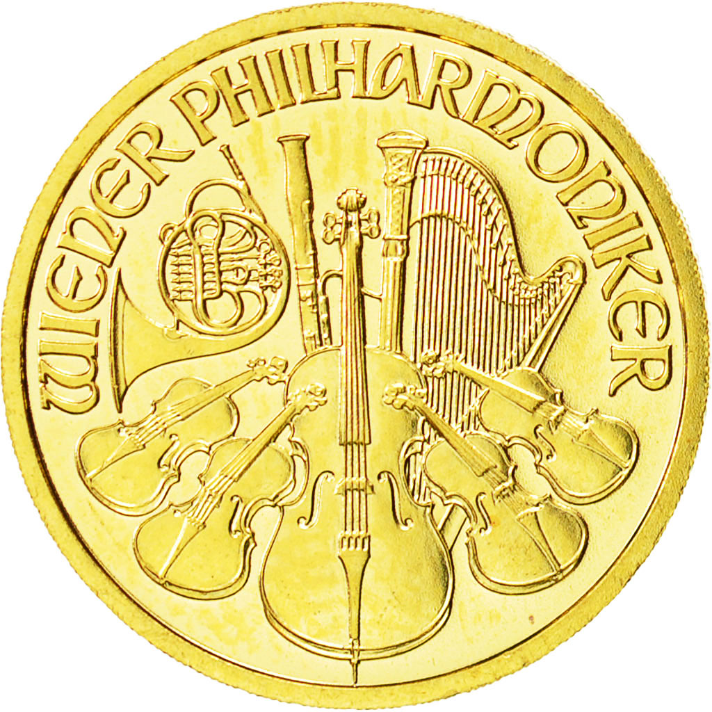 Austria, 200 Schilling, 1997, Vienna Philharmonic, MS(65-70), Gold, KM:3004