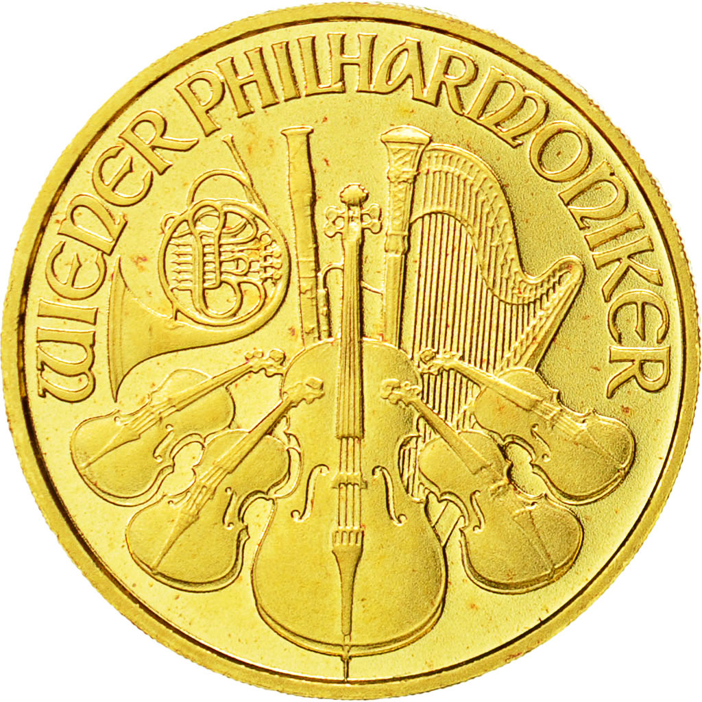 Austria, 200 Schilling, 1996, Vienna Philharmonic, MS(65-70), Gold, KM:3004
