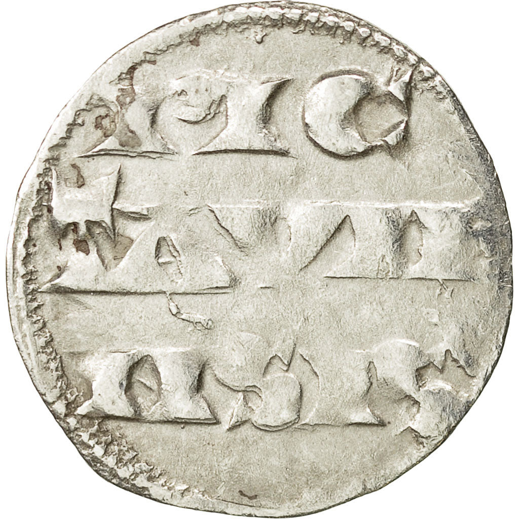 France, Poitou, Richard Cœur de Lion, Denarius, EF(40-45), Silver, Boudeau:420