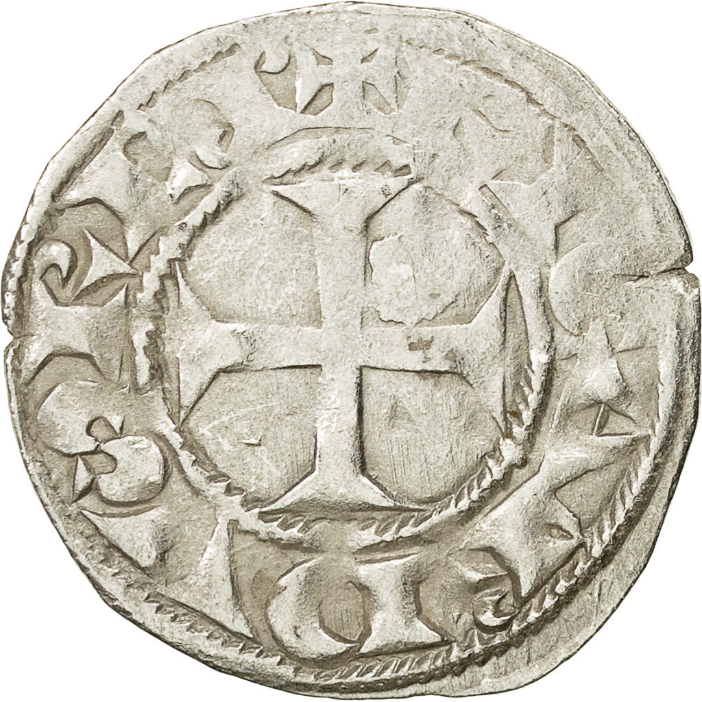 France, Poitou, Richard Cœur de Lion, Denarius, EF(40-45), Silver, Boudeau:420