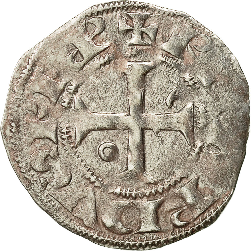 France, Poitou, Richard Cœur de Lion, Denarius, EF(40-45), Silver