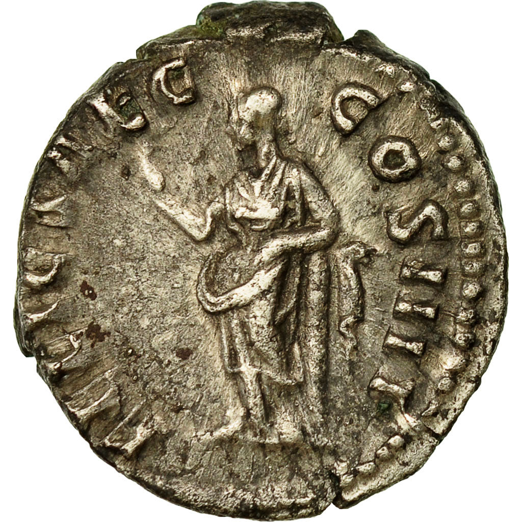Coin, Antoninus Pius, Denarius, Rome, AU(50-53), Silver, RIC:297