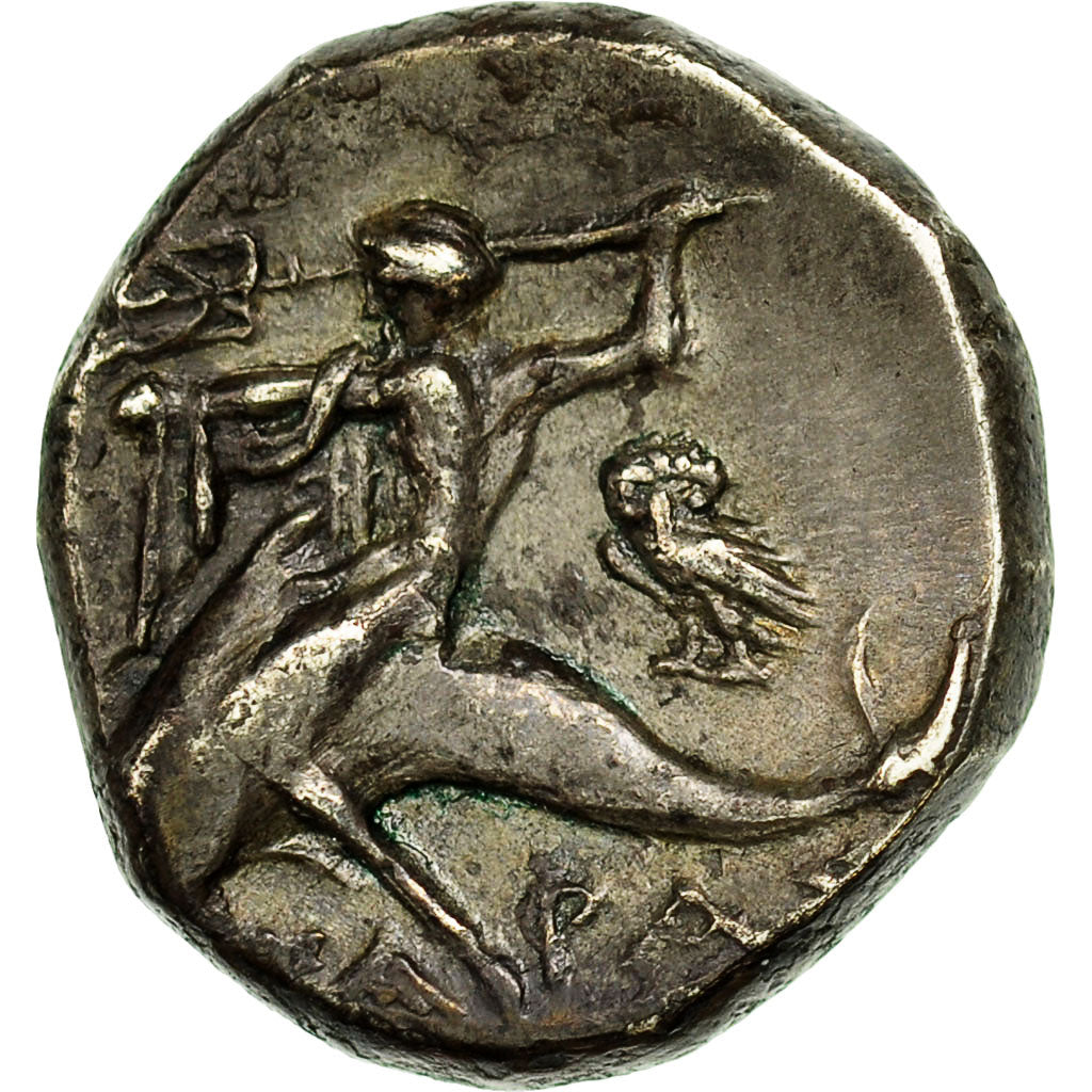Moneta, Calabria, Tarentum, Didrachm, BB, Argento
