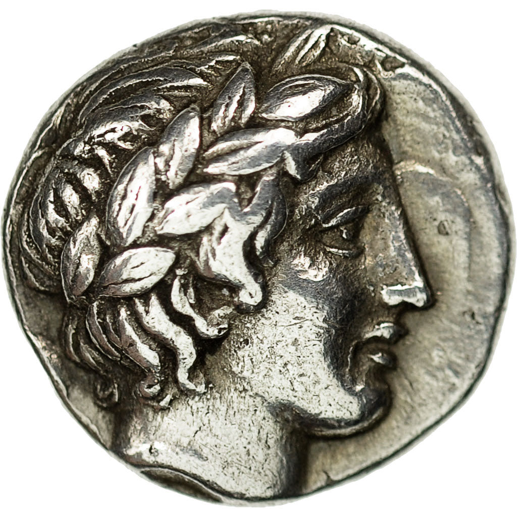Moneta, Macedonia, Chalkidian League, Tetrobol, Olynthos, BB+, Argento