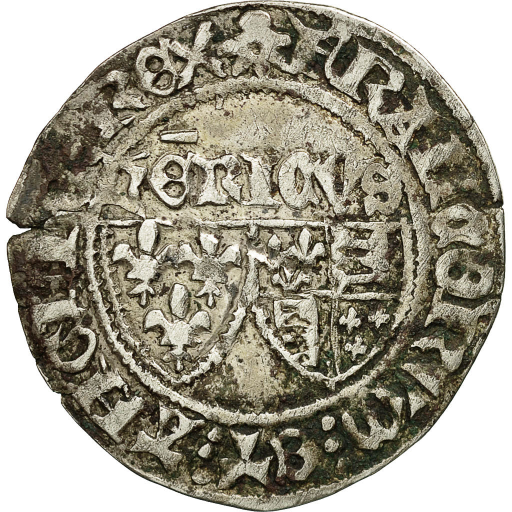Frankreich, Henri VI, Blanc aux Écus, Le Mans, SS, Billon, Duplessy:445
