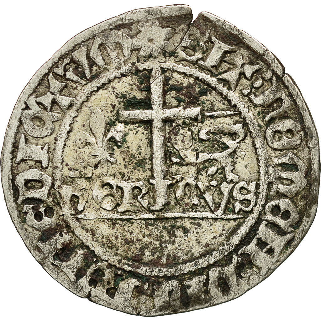 Frankreich, Henri VI, Blanc aux Écus, Le Mans, SS, Billon, Duplessy:445