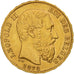 Münze, Belgien, Leopold II, 20 Francs, 20 Frank, 1878, SS+, Gold, KM:37