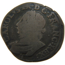 FRANCE, Teston, 1573, Nantes, VG(8-10), Silver, Ciani #1362, 9.10