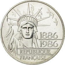 France, Statue de la Liberté, 100 Francs, 1986, MS(65-70), Silver, KM:960