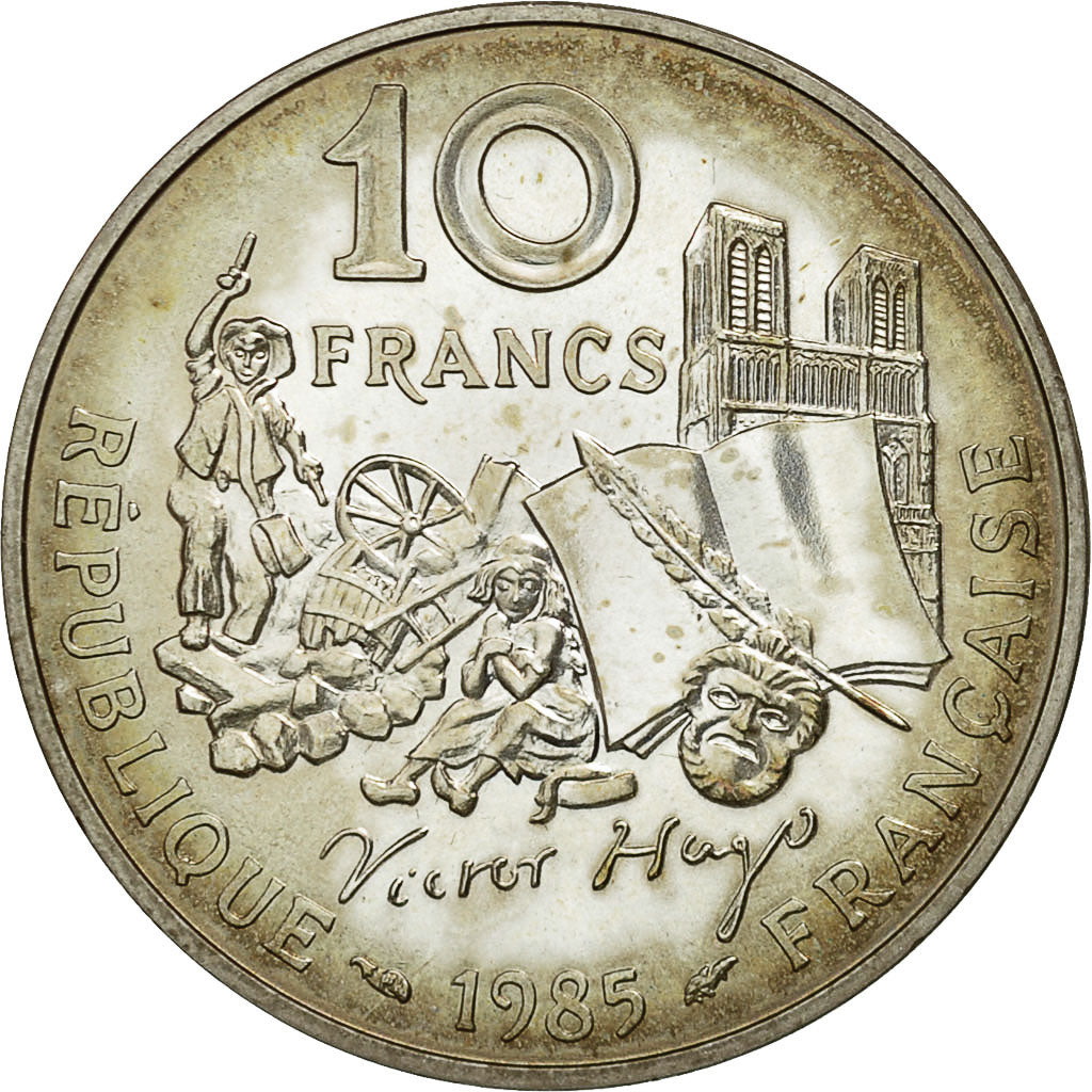Coin, France, 10 Francs, 1985, MS(65-70), Silver, KM:956a, Gadoury:819