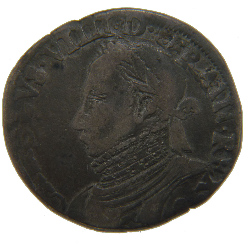 FRANCE, Teston, 1574, VG(8-10), Silver, Ciani #1362, 9.20