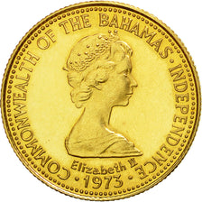Bahamas, Elizabeth II, 50 Dollars, 1975, MS(63), Gold, KM:69
