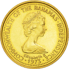 Coin, Bahamas, Elizabeth II, 100 Dollars, 1975, MS(63), Gold, KM:73