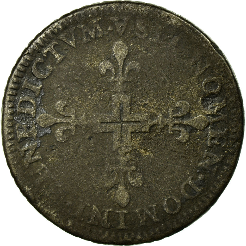 Monnaie, France, Piéfort, 1579, Paris, TB+, Laiton, Ciani:1445
