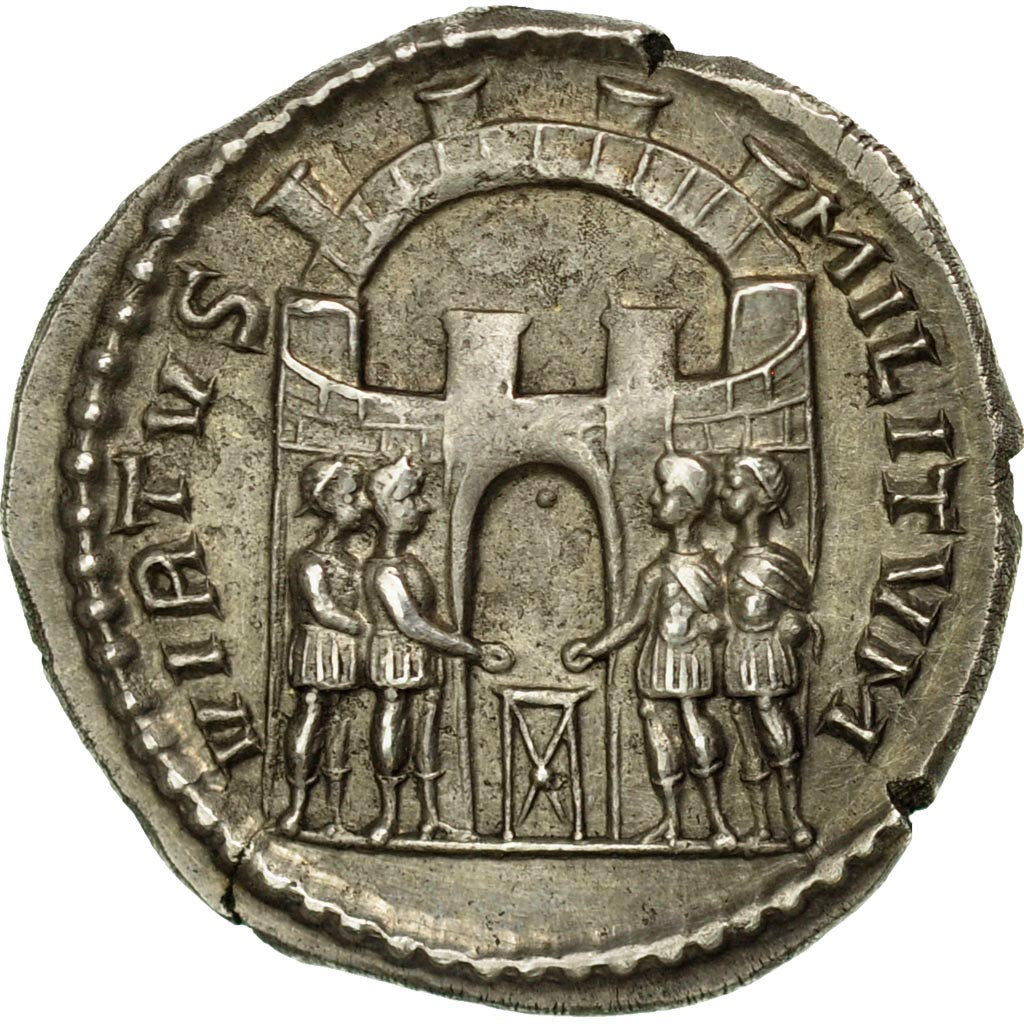 Constantius I, Argenteus, Siscia, MS(64), Silver, RIC:44a