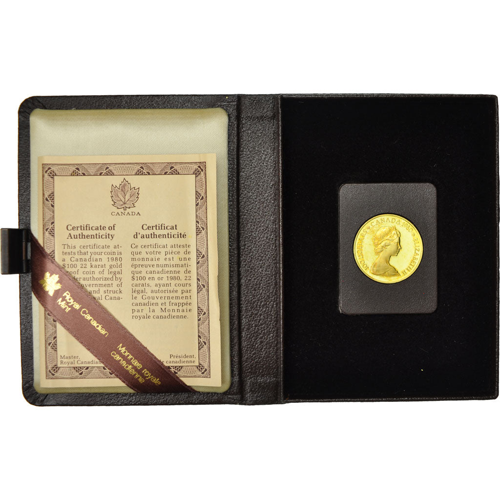 Munten, Canada, Elizabeth II, 100 Dollars, 1980, Royal Canadian Mint, Ottawa