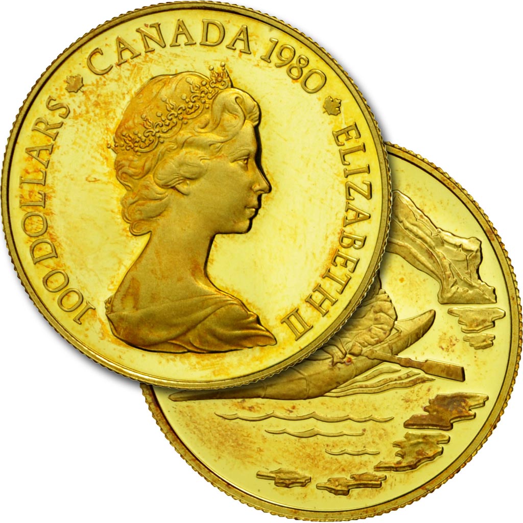 Munten, Canada, Elizabeth II, 100 Dollars, 1980, Royal Canadian Mint, Ottawa