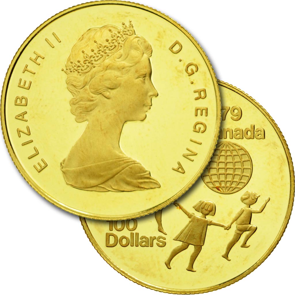 Coin, Canada, Elizabeth II, 100 Dollars, 1979, Royal Canadian Mint, Ottawa