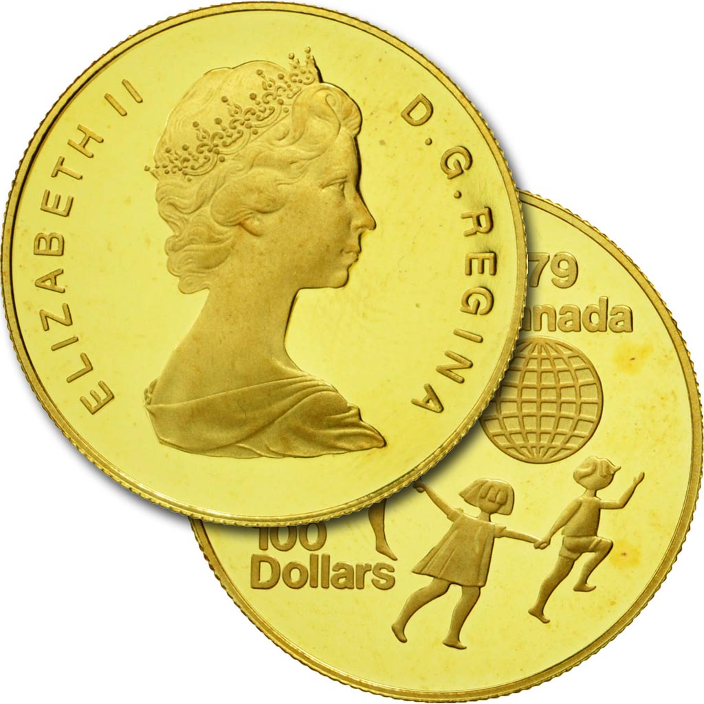 Coin, Canada, Elizabeth II, 100 Dollars, 1979, Royal Canadian Mint, Ottawa