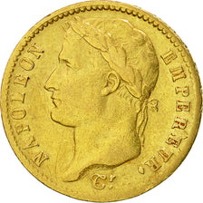 Moneta, Francia, Napoléon I, 20 Francs, 1808, Paris, BB, Oro, KM:687.1
